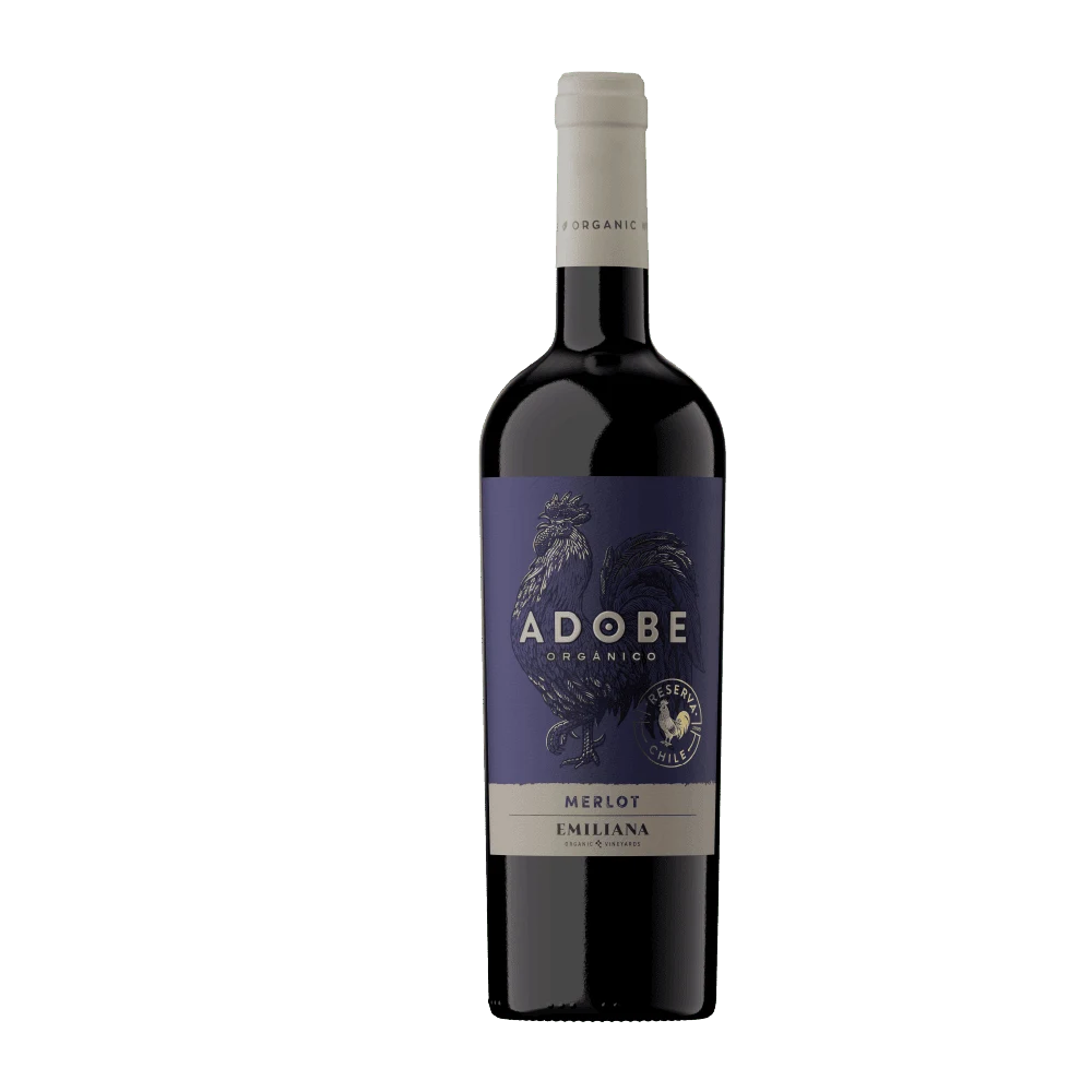 Botella de Adobe Merlot