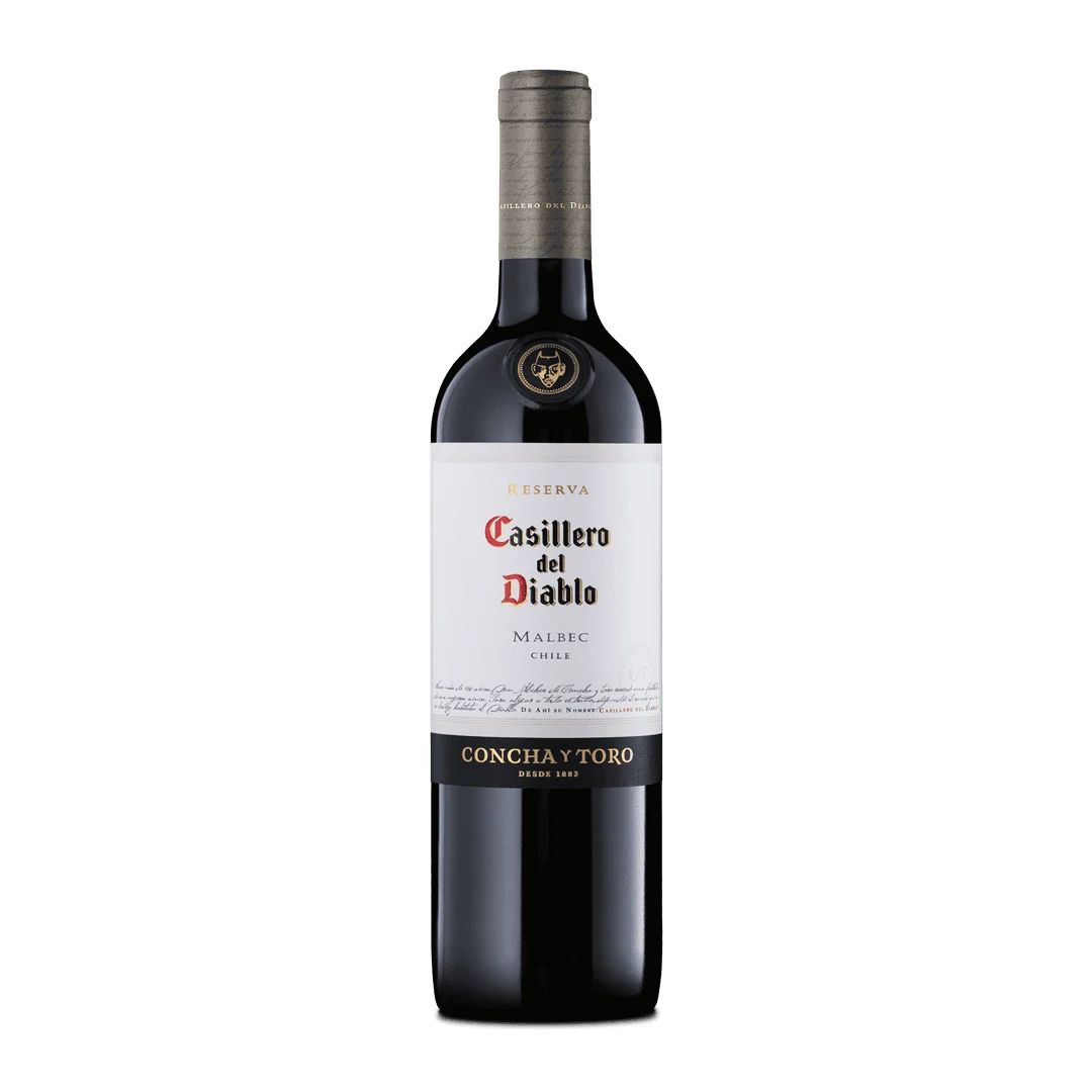 Botella de Casillero Malbec