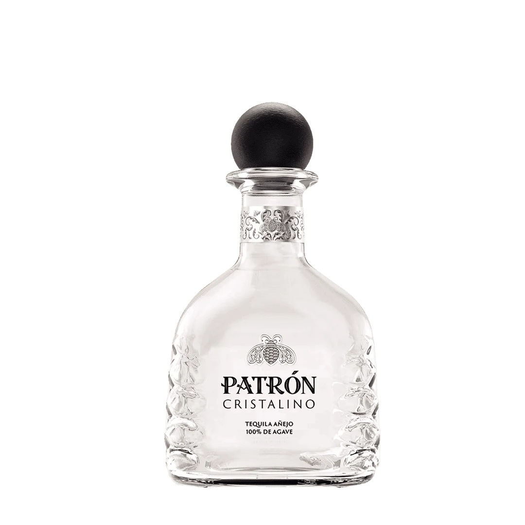 Botella de Patron Cristalino