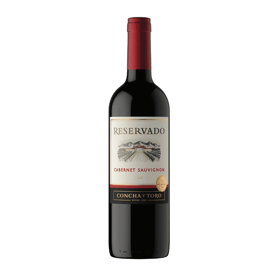 Botella de Tinto Cabernet Sauvignon Reservado Marca Concha y Toro