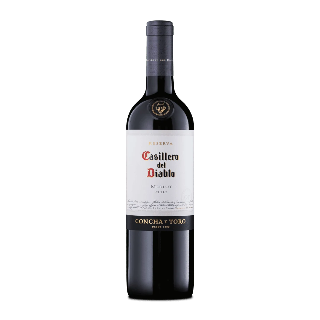 Botella de Casillero Merlot